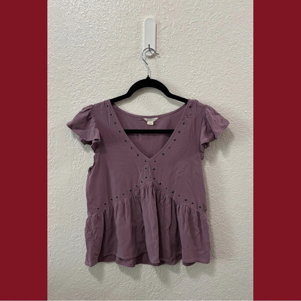 American Eagle Outfitters Purple Blouse
